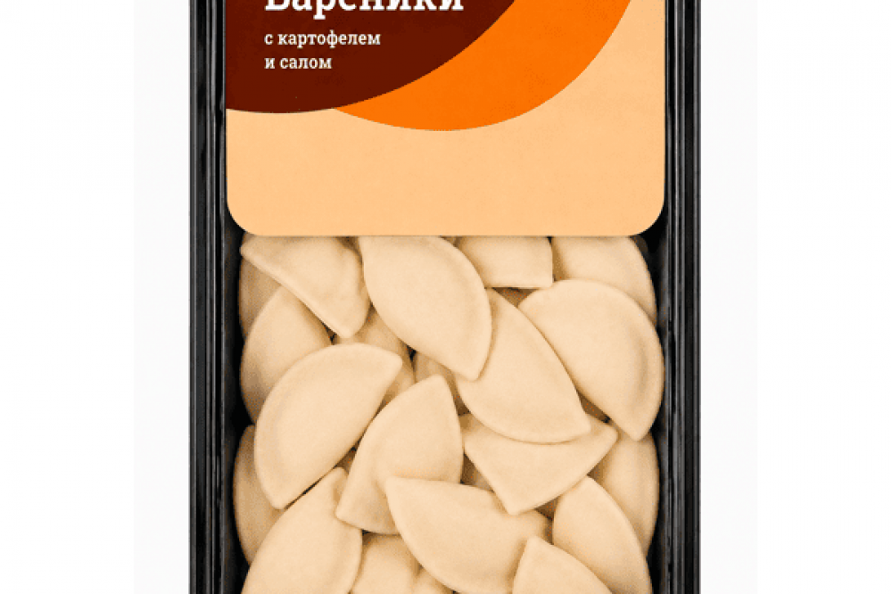 Вареники с картофелем и салом п/ф 500 г