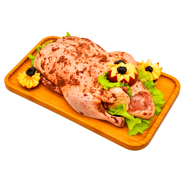 Утка фаршированная с черносливом, яблоками, п/ф
